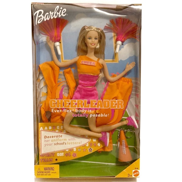 Barbie Other - 2003 Cheerleader Barbie #B7461 Everflex posable body New inbox